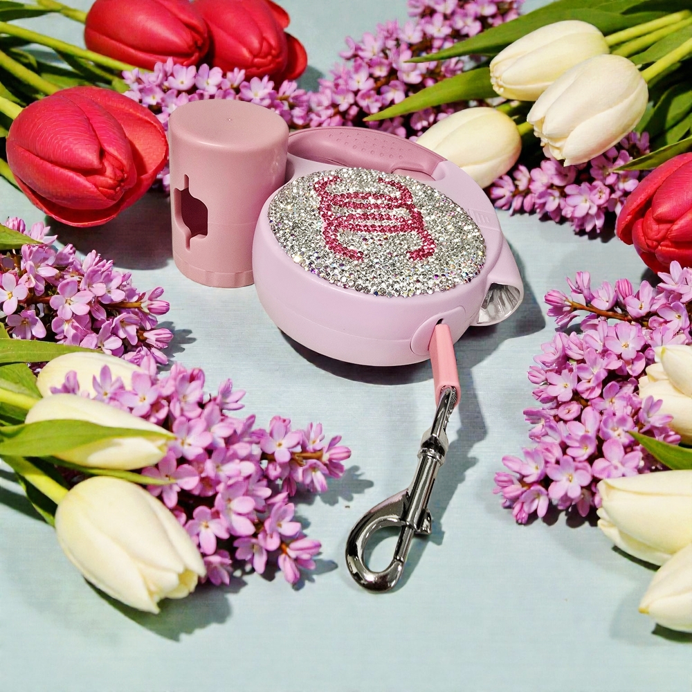 Pink Rhinestone Dog Leash - Picture 4 of 7